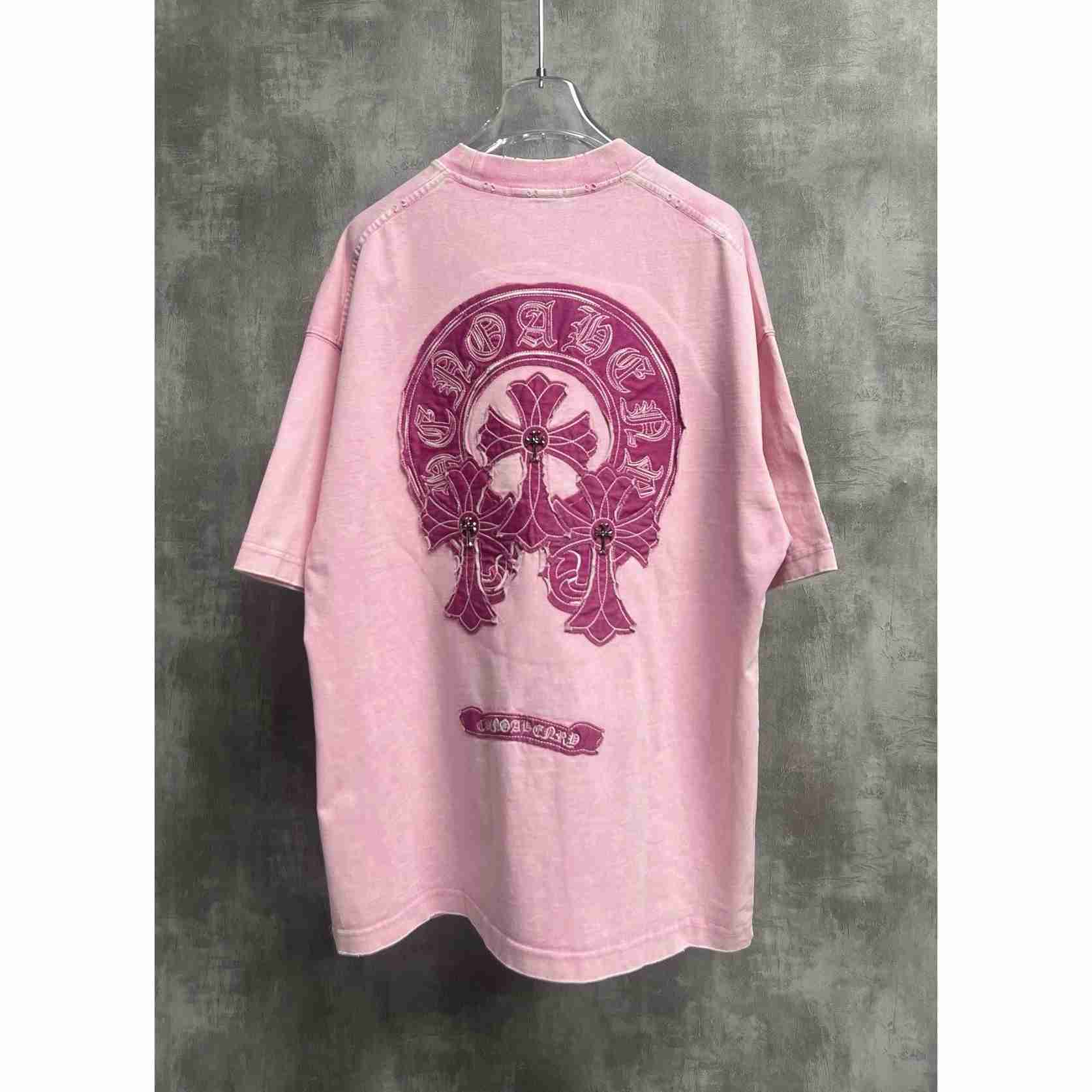 Chrome Hearts Horseshoe Cross Patch Embroidery  T-Shirt  - DesignerGu