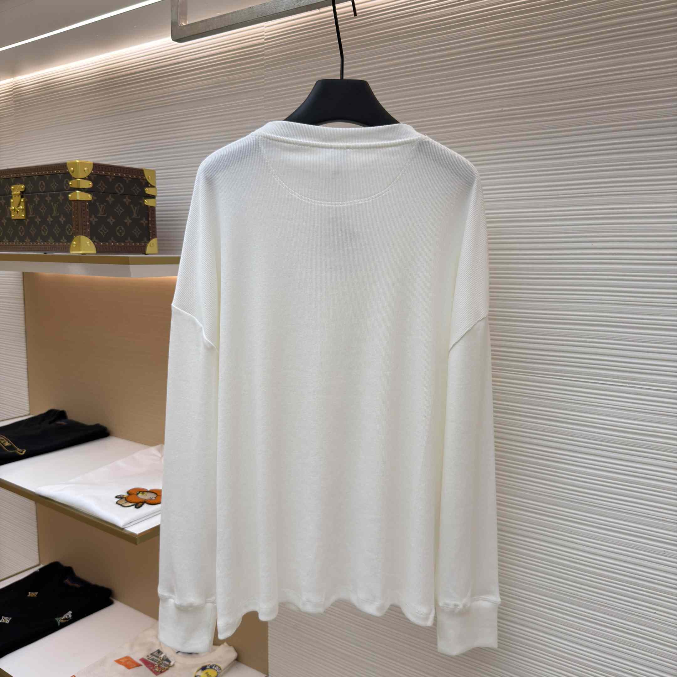 Loewe Oversized Fit Long Sleeve T-shirt In Cotton - DesignerGu