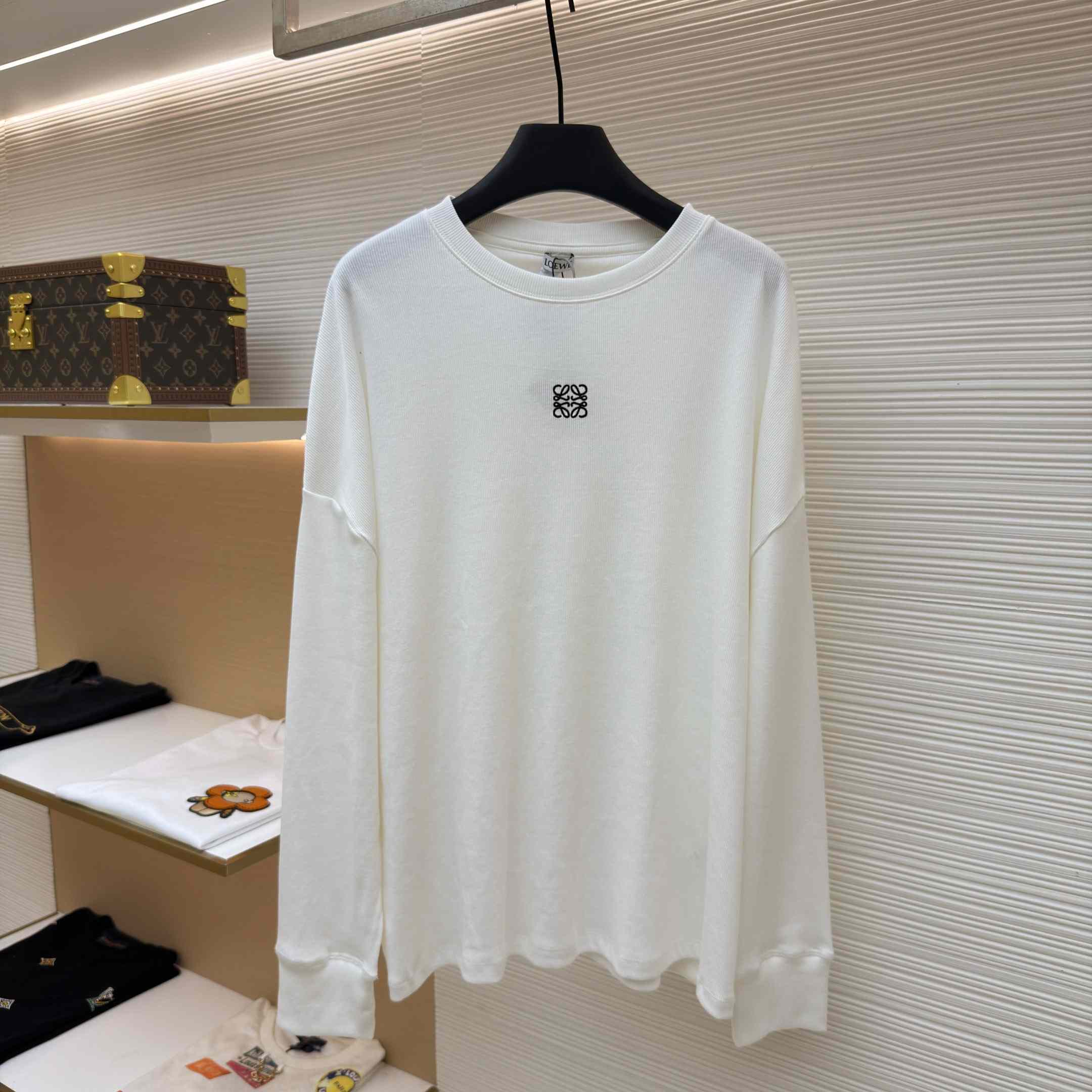 Loewe Oversized Fit Long Sleeve T-shirt In Cotton - DesignerGu