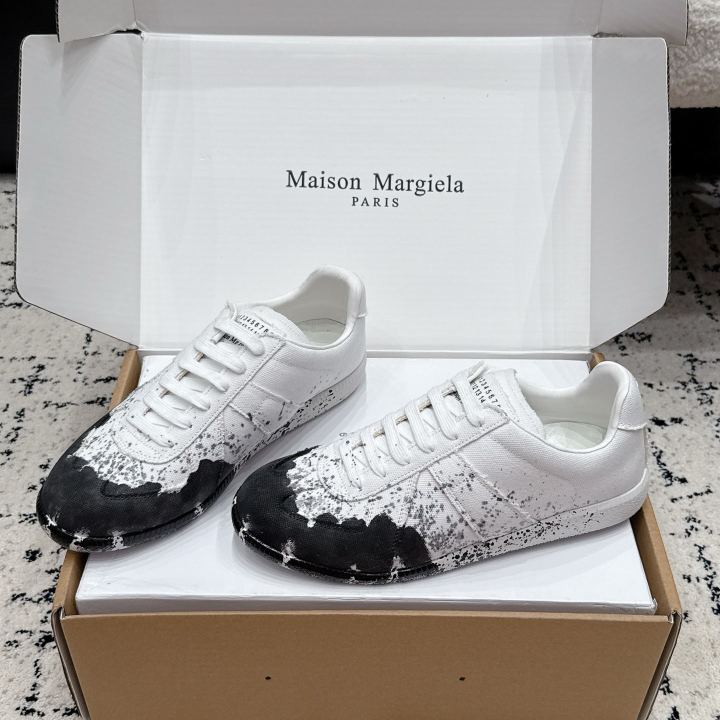 Maison Margiela Replica 'Paint Splatter - White Black' - DesignerGu