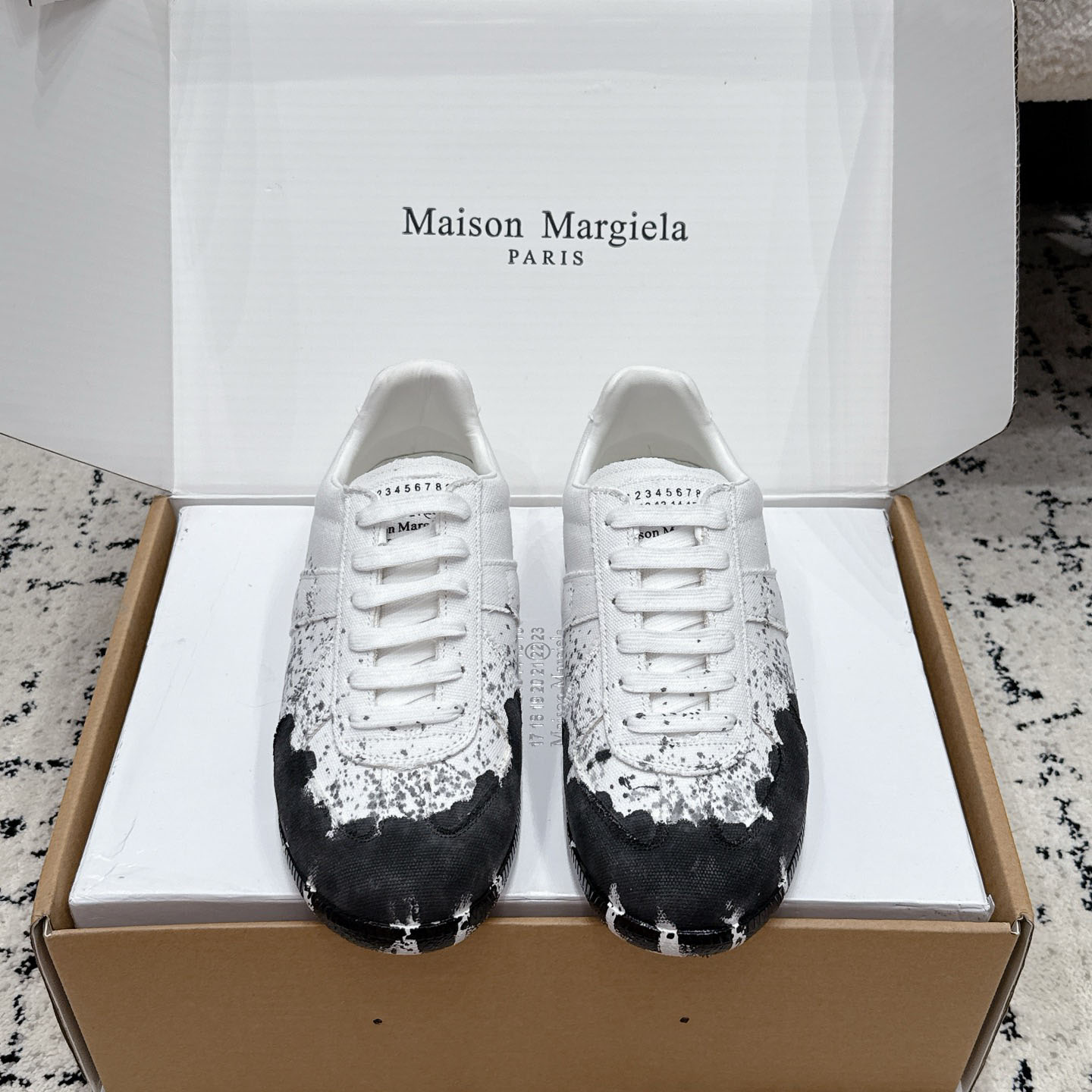 Maison Margiela Replica 'Paint Splatter - White Black' - DesignerGu