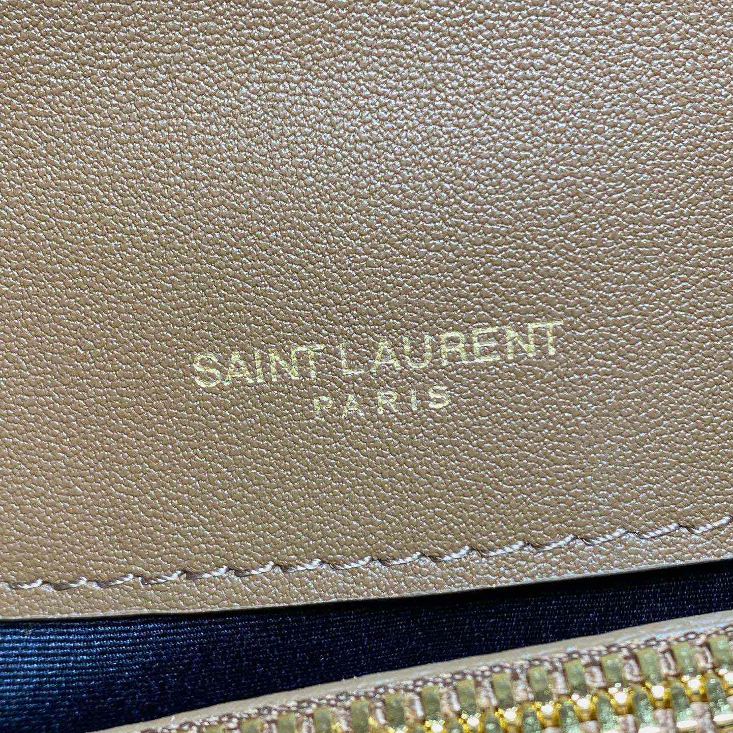 Saint Laurent College Medium In Quilted Suede - DesignerGu