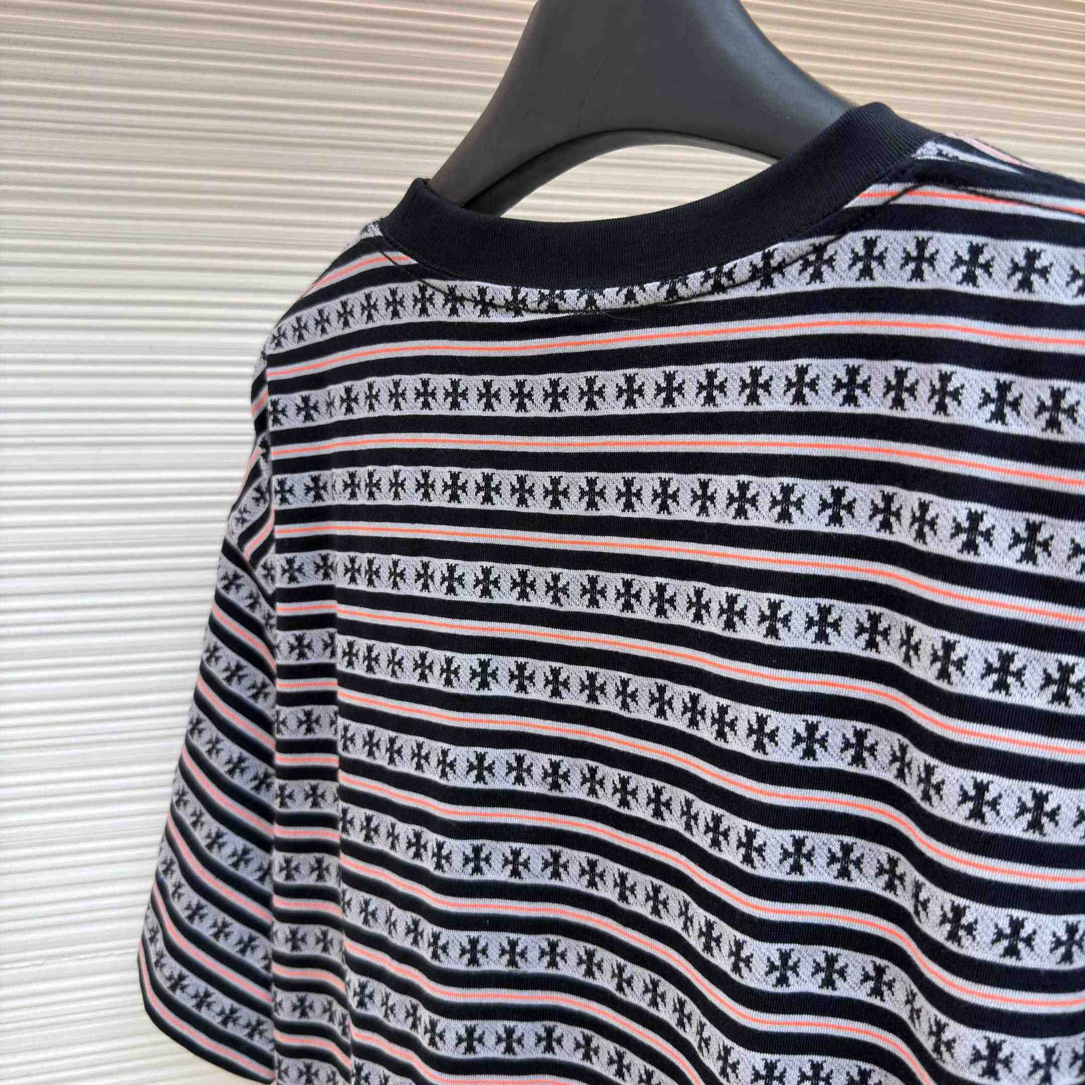 Chrome Hearts Stripe Logo Tee  - DesignerGu