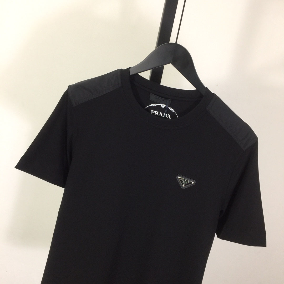 Prada Logo Cotton Tee - DesignerGu
