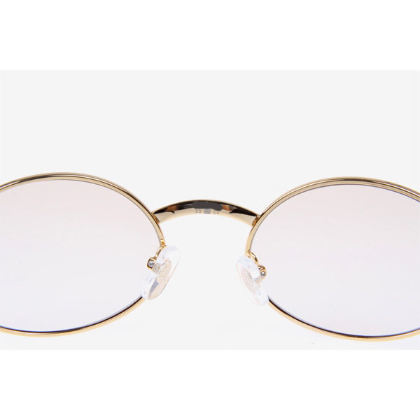 Cartier CT 7550178 Black Buffalo Sunglasses In Gold Brown - DesignerGu