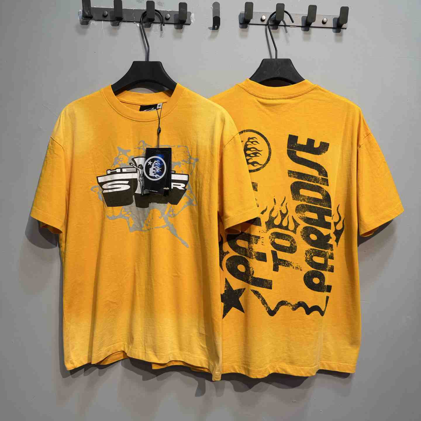 Hellstar Jesus T-Shirt 'Yellow' - DesignerGu