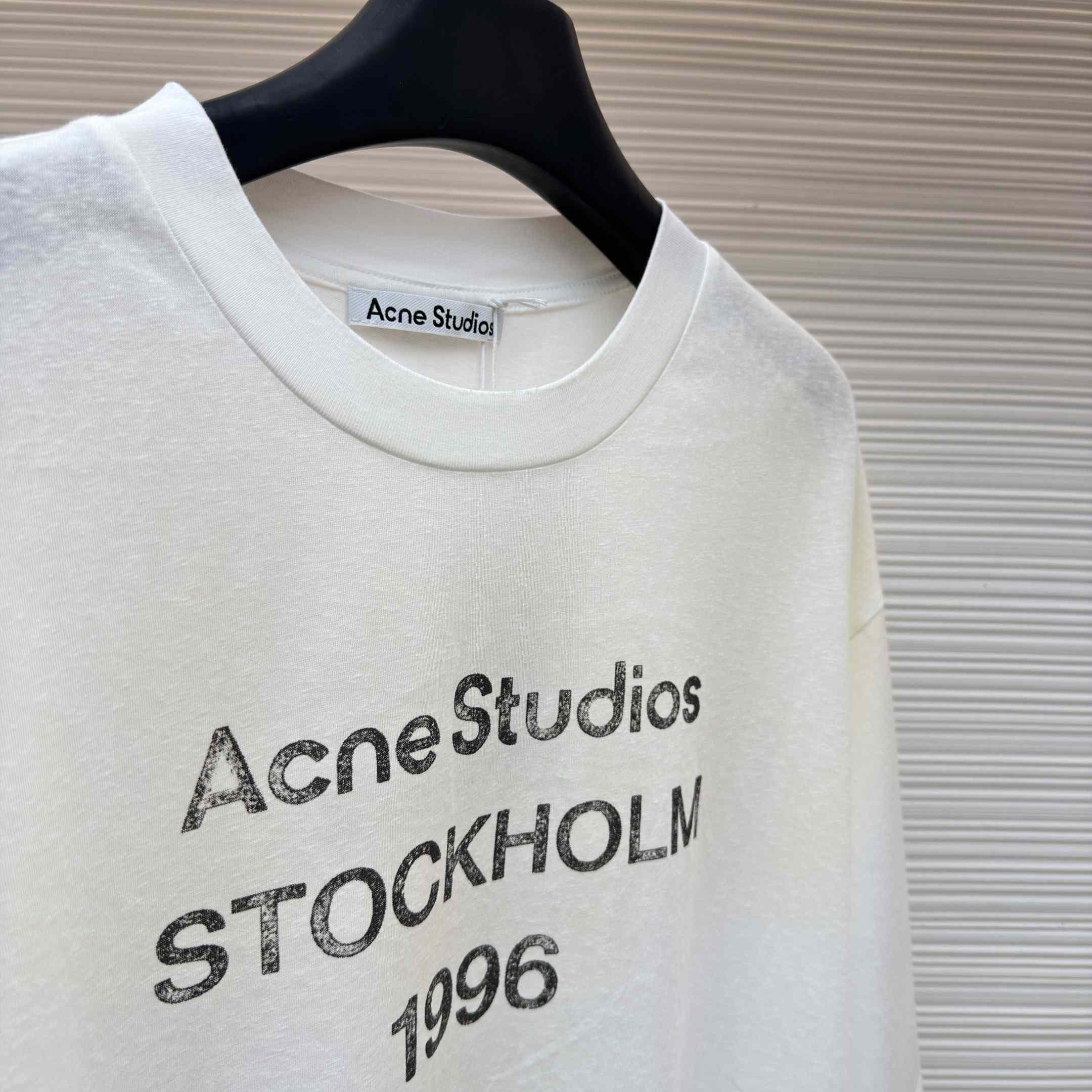 Acne Studios  Sprayed Logo T-shirt - DesignerGu