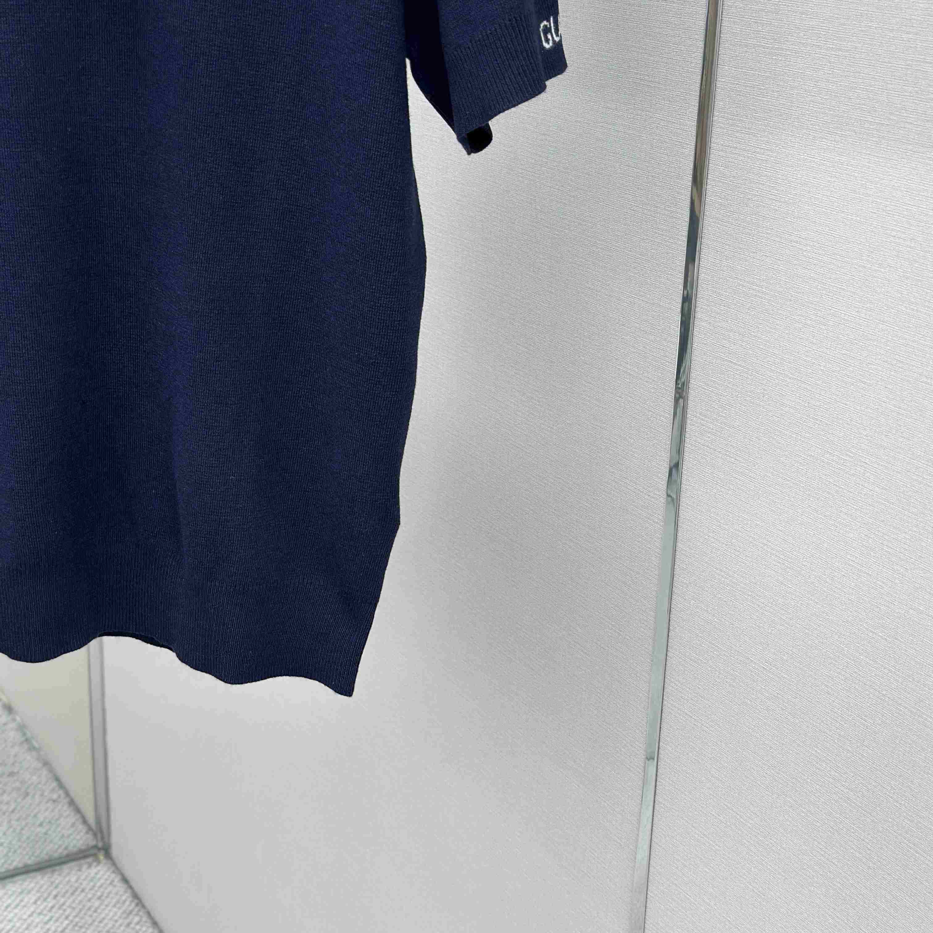 Gucci Silk Cotton Knit Polo Shirt - DesignerGu