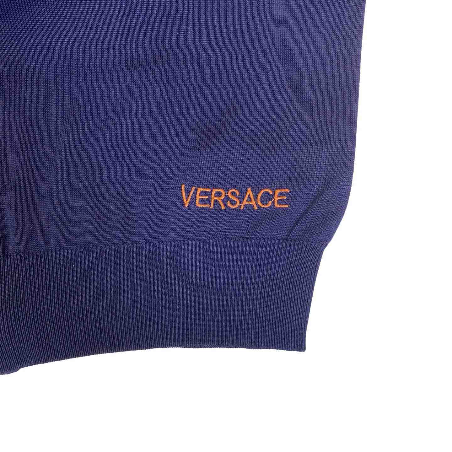 Versace  Knitted Short Sleeve Shirt - DesignerGu