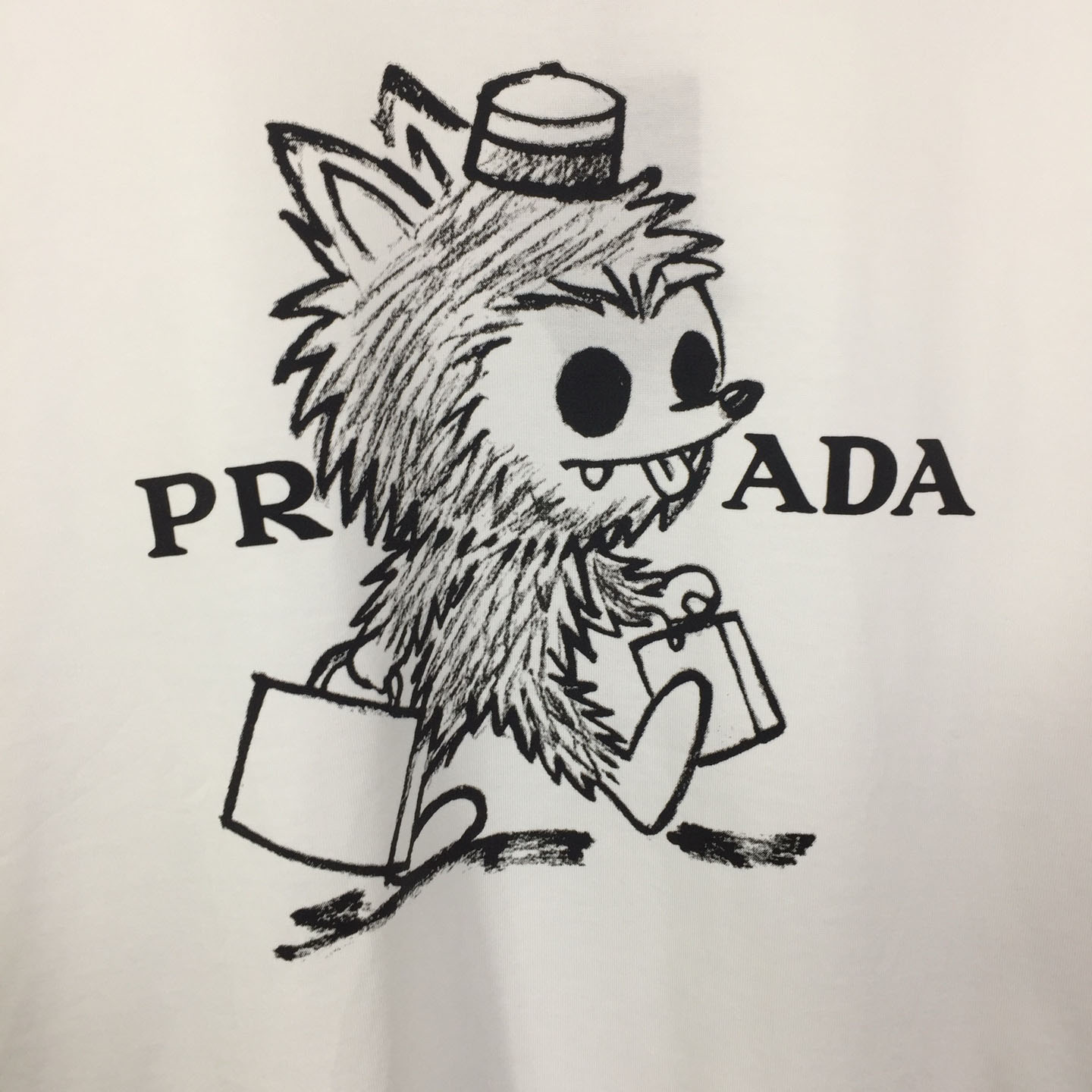 Prada Logo Cotton Tee - DesignerGu