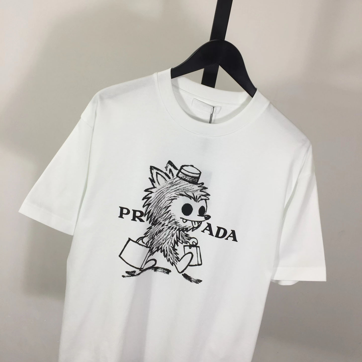 Prada Logo Cotton Tee - DesignerGu