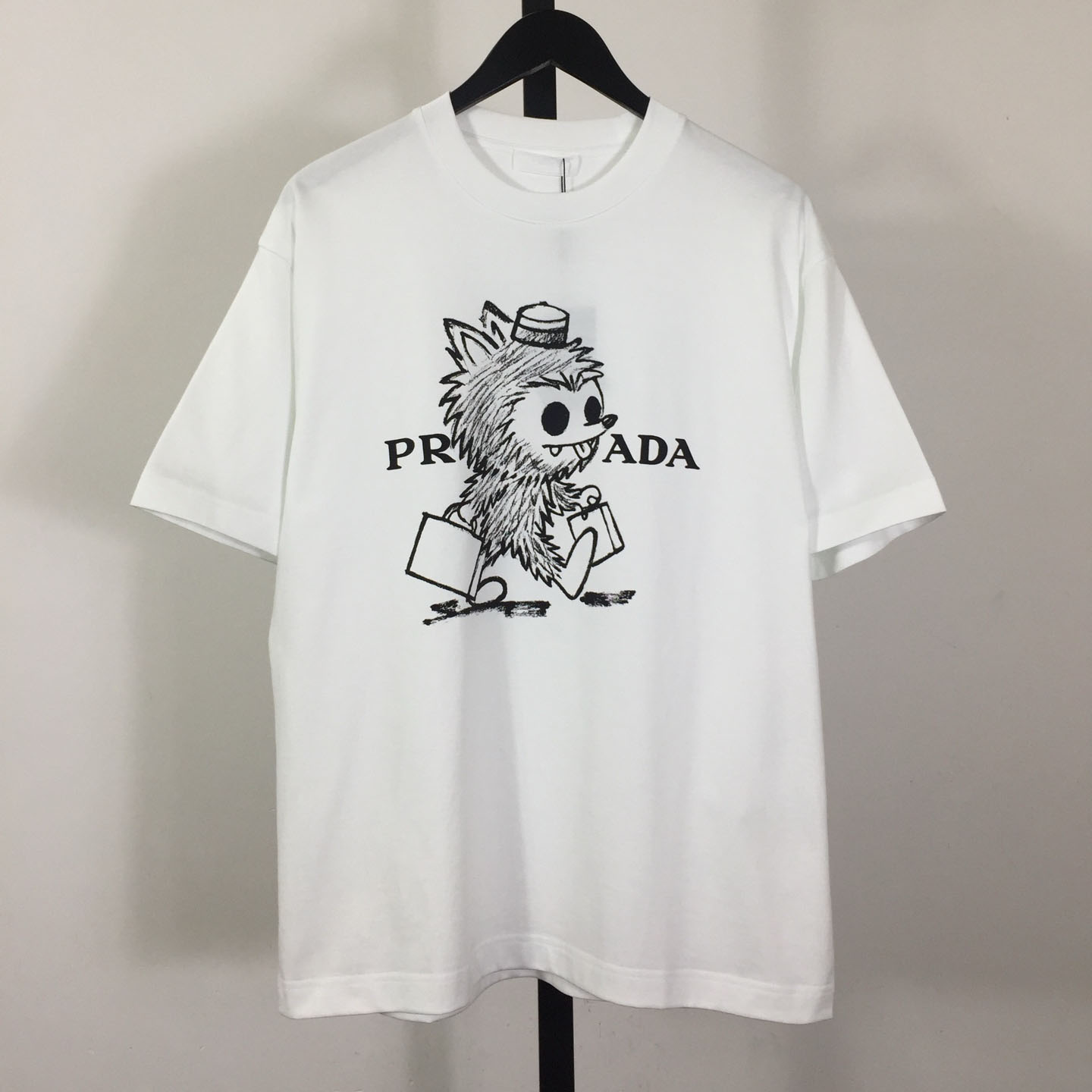 Prada Logo Cotton Tee - DesignerGu