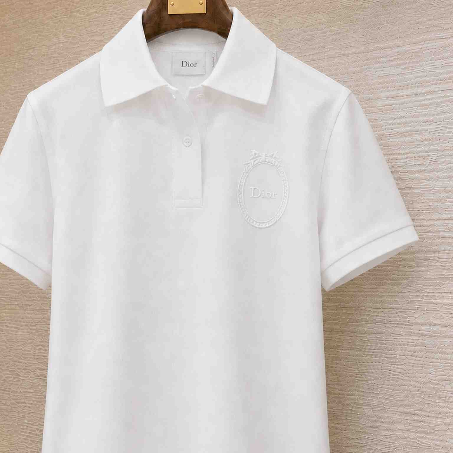 Dior Médaillon Embroidered Polo Shirt - DesignerGu