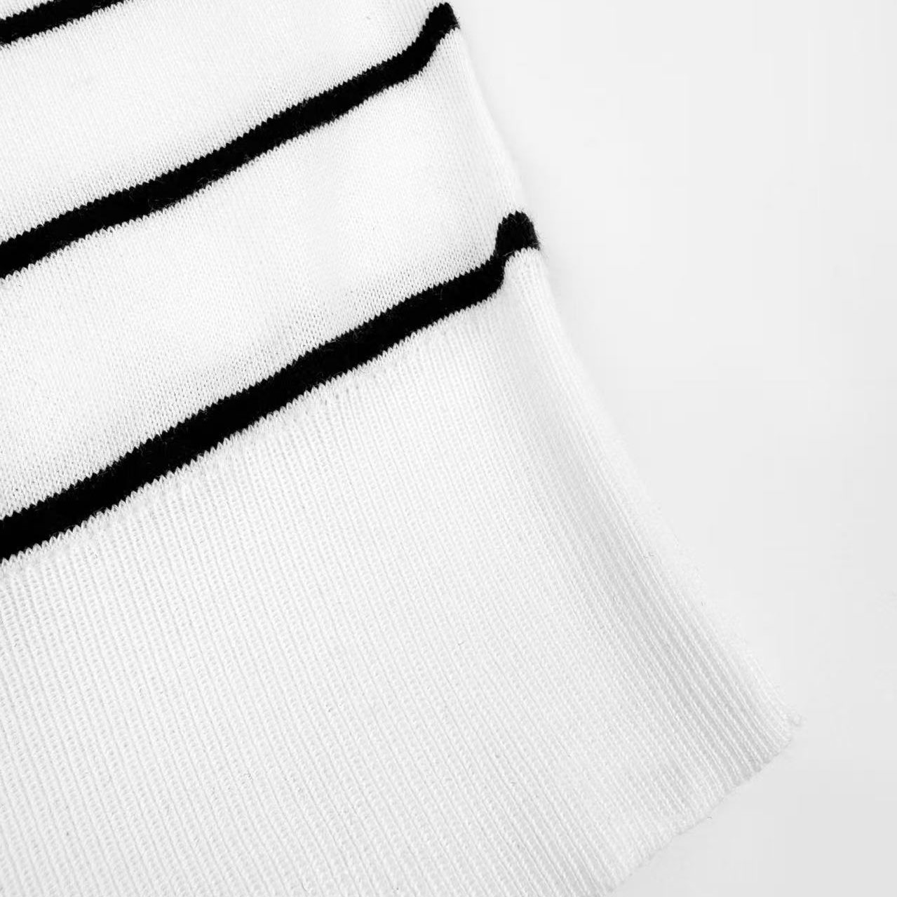 Prada Short-Sleeved Striped Cotton Polo Shirt - DesignerGu