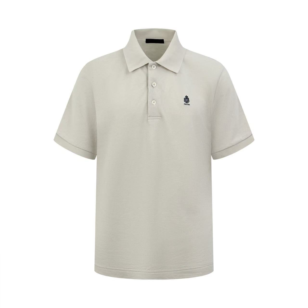 Prada Garment-Dyed Cotton Polo Shirt - DesignerGu