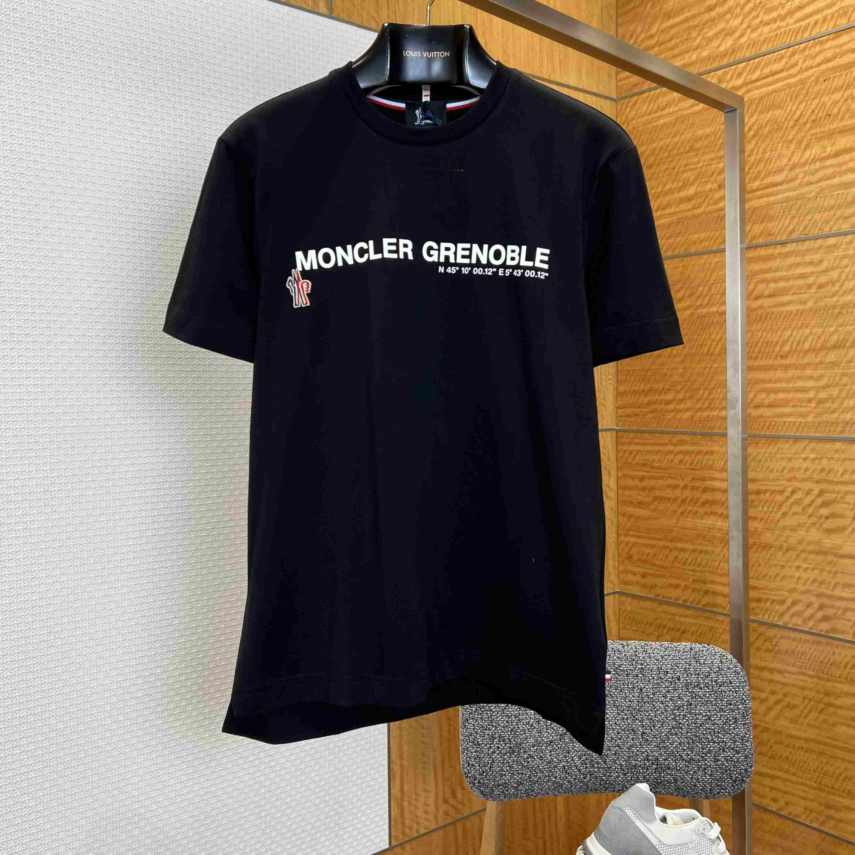 Moncler Logo Cotton Blend T-Shirt - DesignerGu