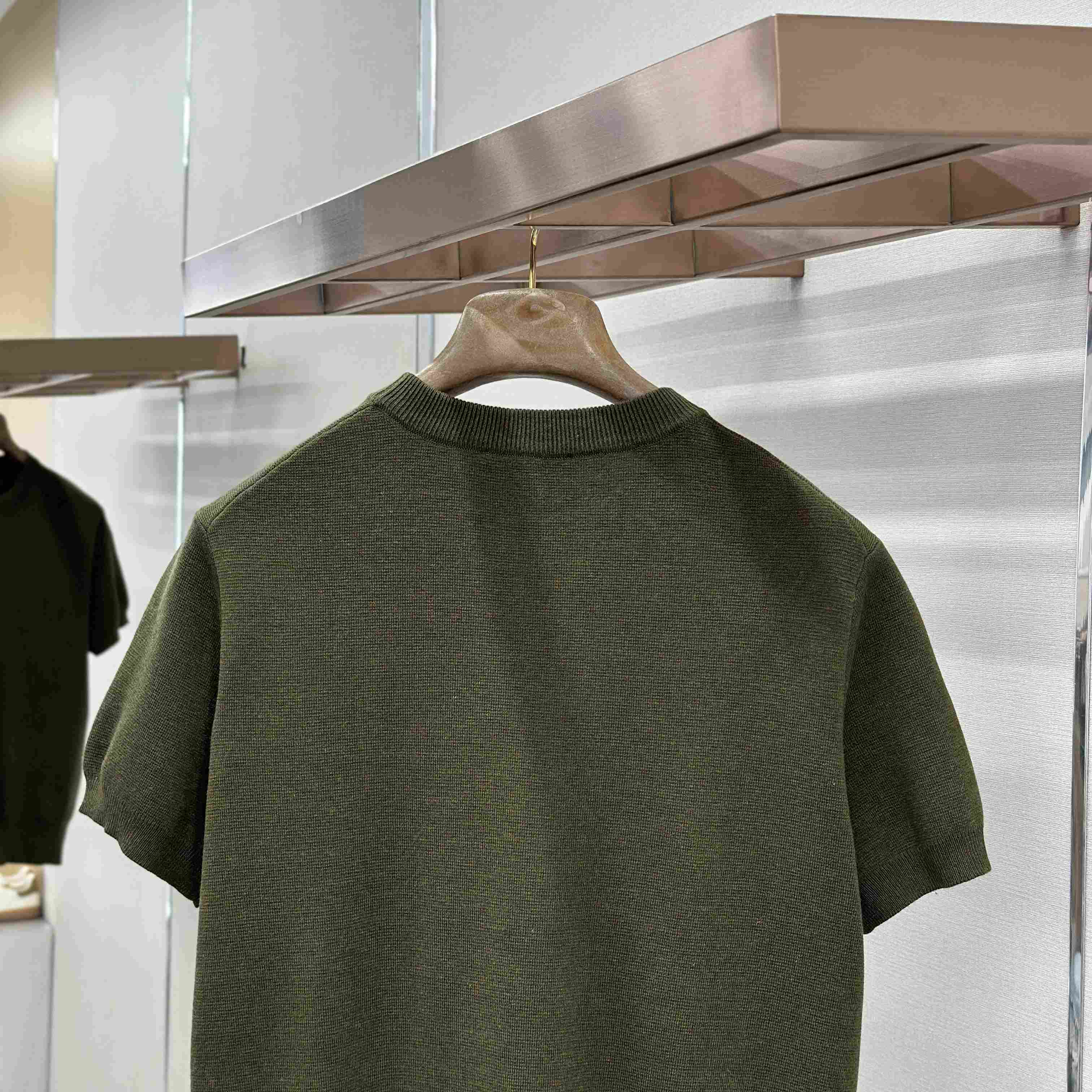 Gucci Silk Cotton Knit T-shirt With Intarsia - DesignerGu
