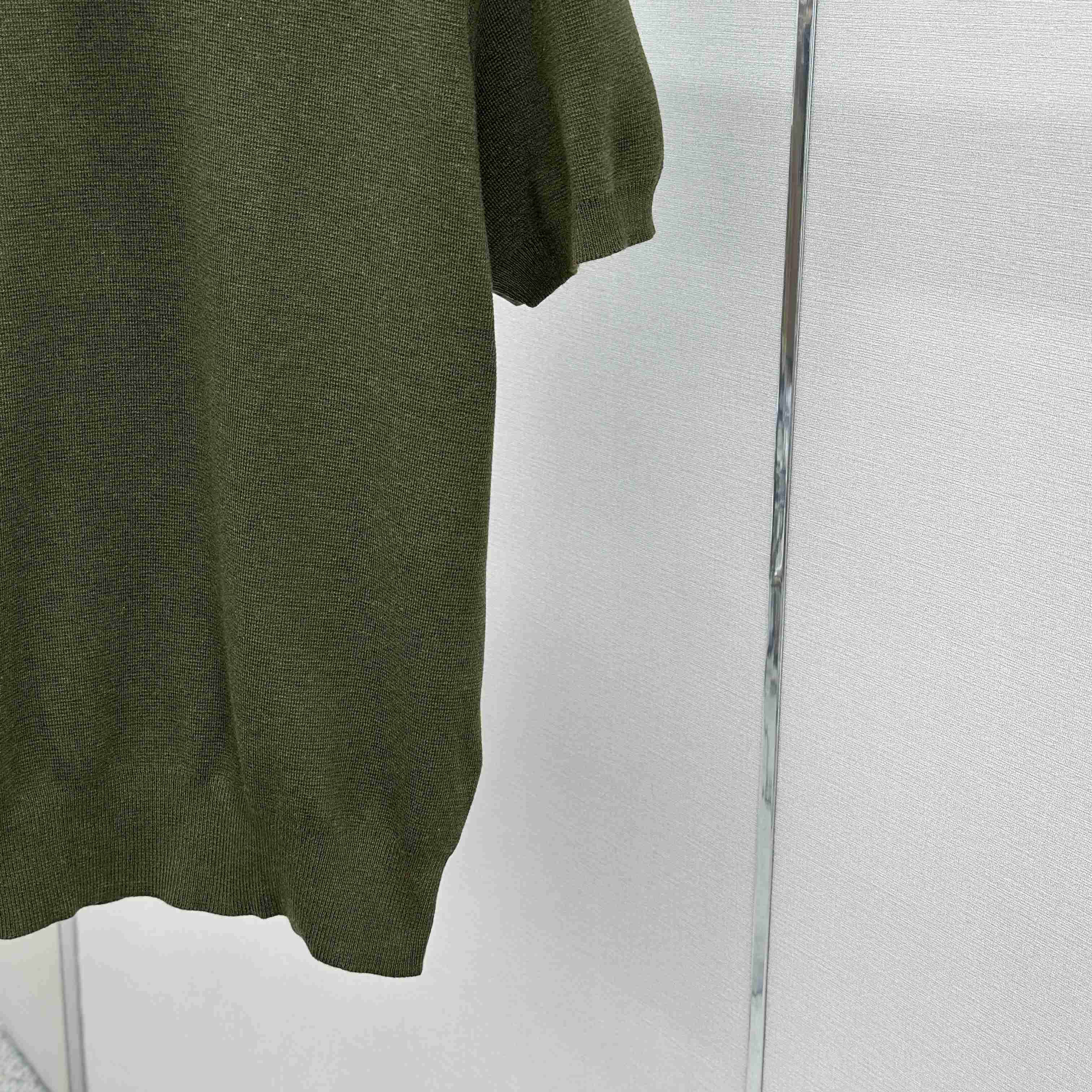 Gucci Silk Cotton Knit T-shirt With Intarsia - DesignerGu