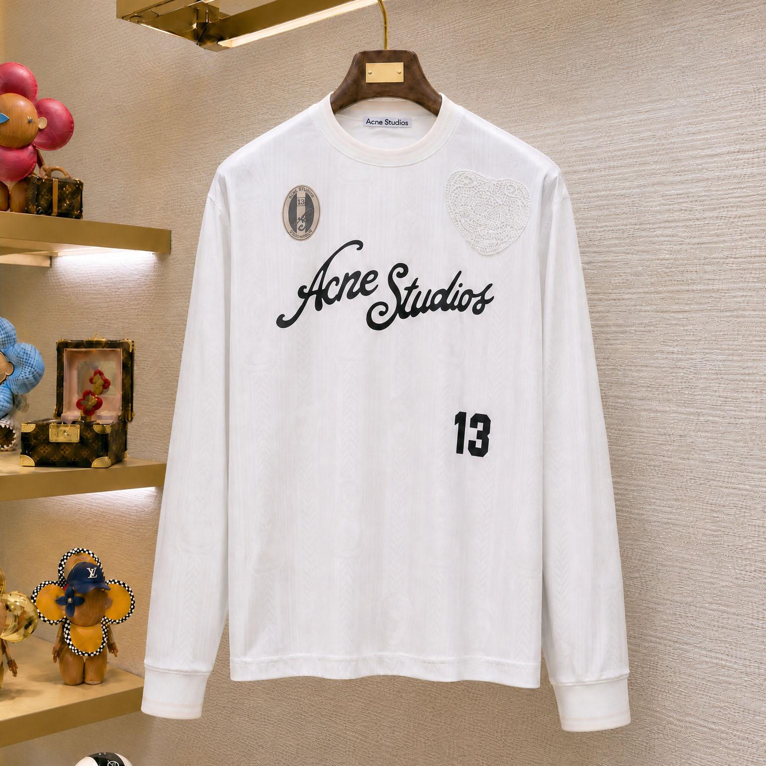 Acne Studios Logo Sports Jersey Top - DesignerGu