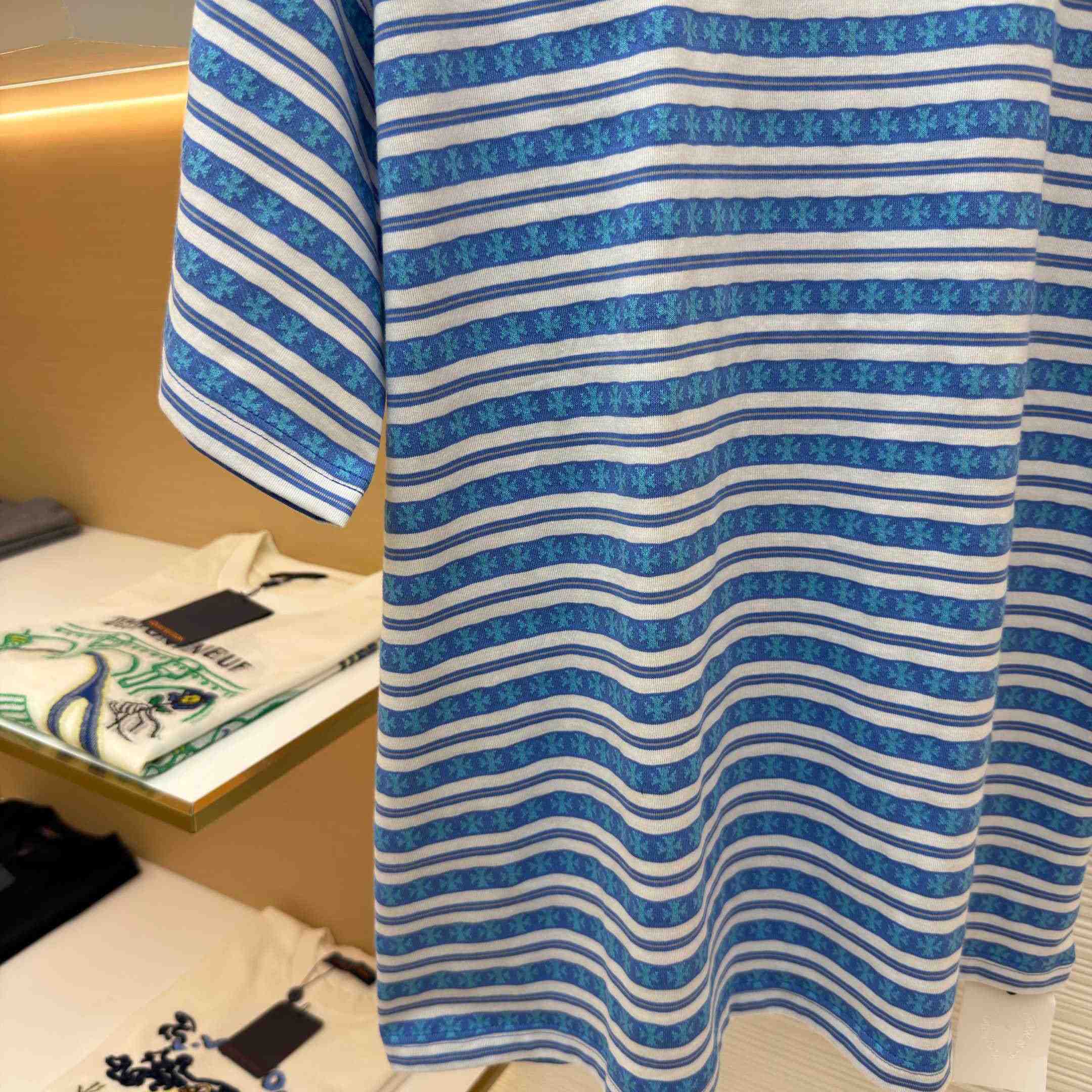 Chrome Hearts Stripe Logo Tee  - DesignerGu