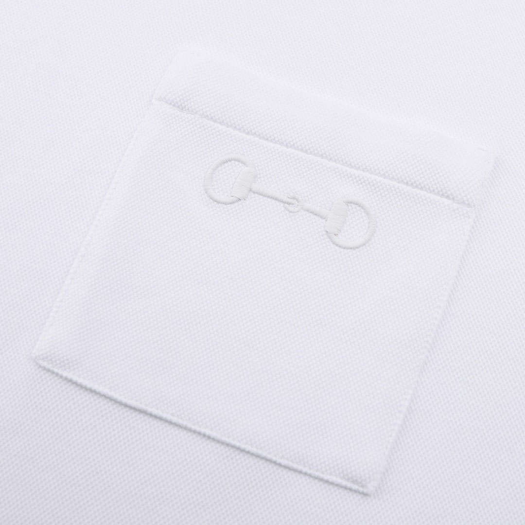 Gucci Cotton Piquet T-shirt With Embroidery - DesignerGu