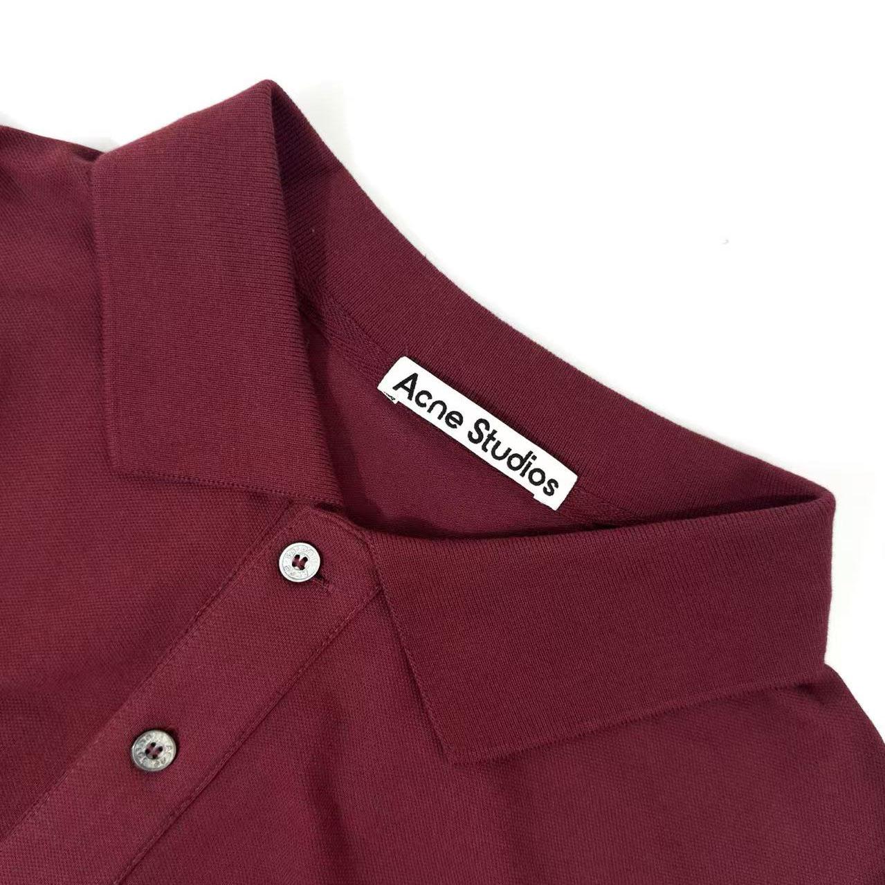 Acne Studios Washed Logo Polo - DesignerGu