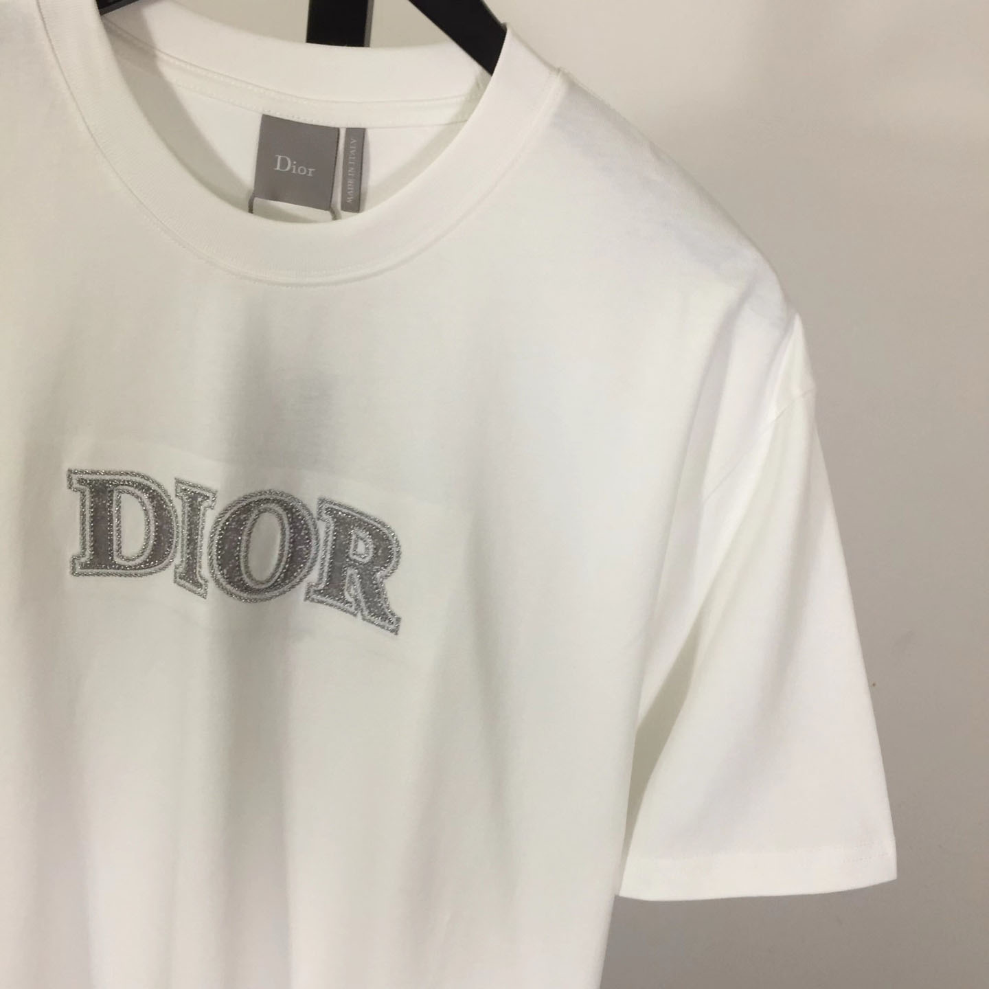 Dior Logo Embroidered Letters  T-shirt - DesignerGu