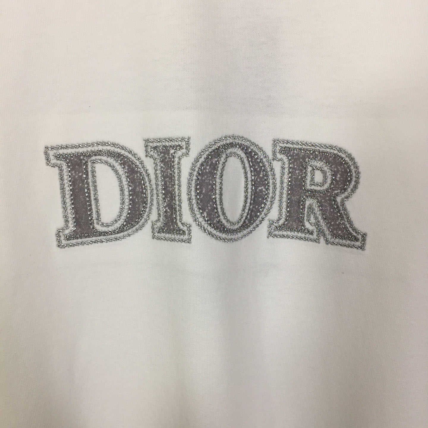 Dior Logo Embroidered Letters  T-shirt - DesignerGu