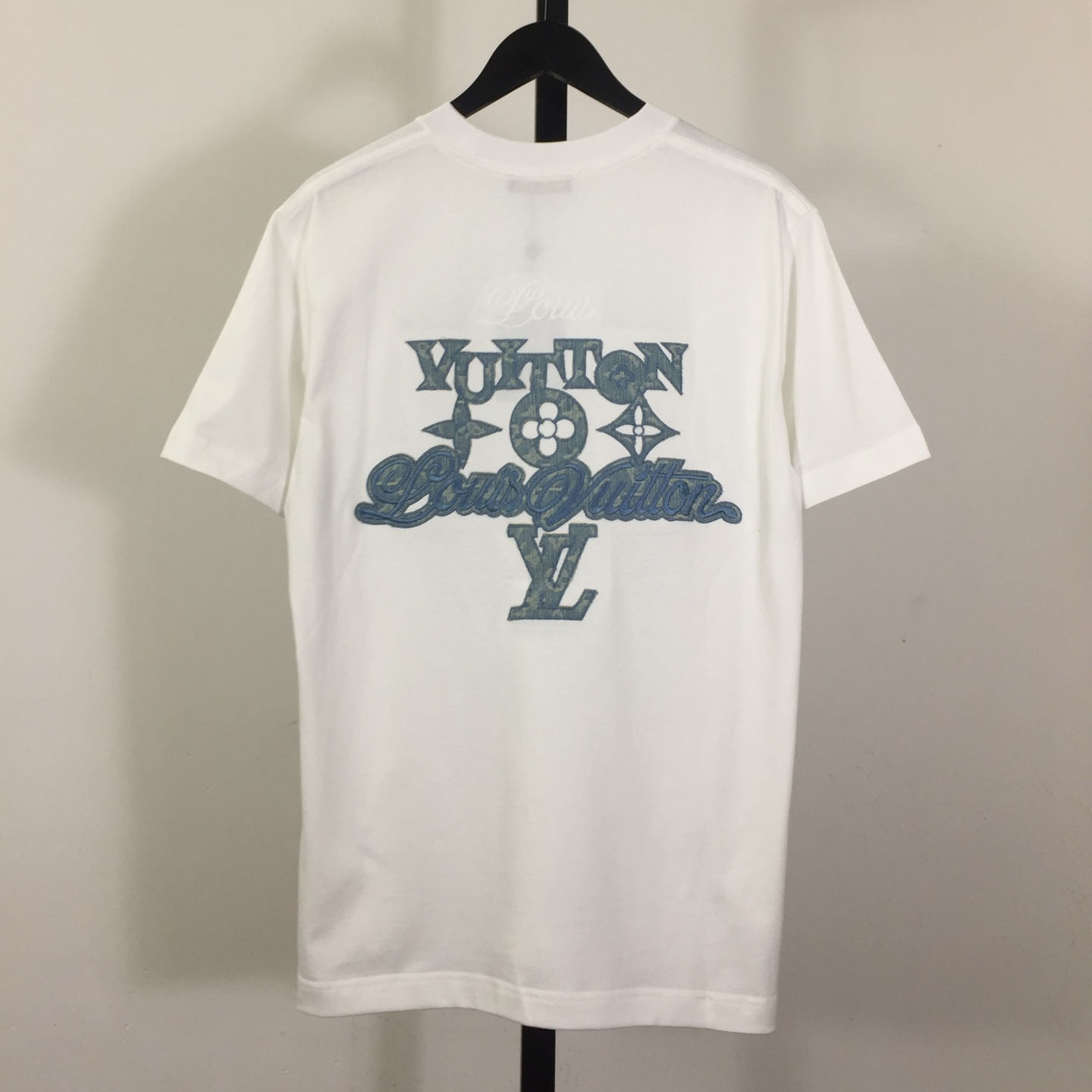Louis Vuitton Cotton Embroidered Letter T-Shirt - DesignerGu