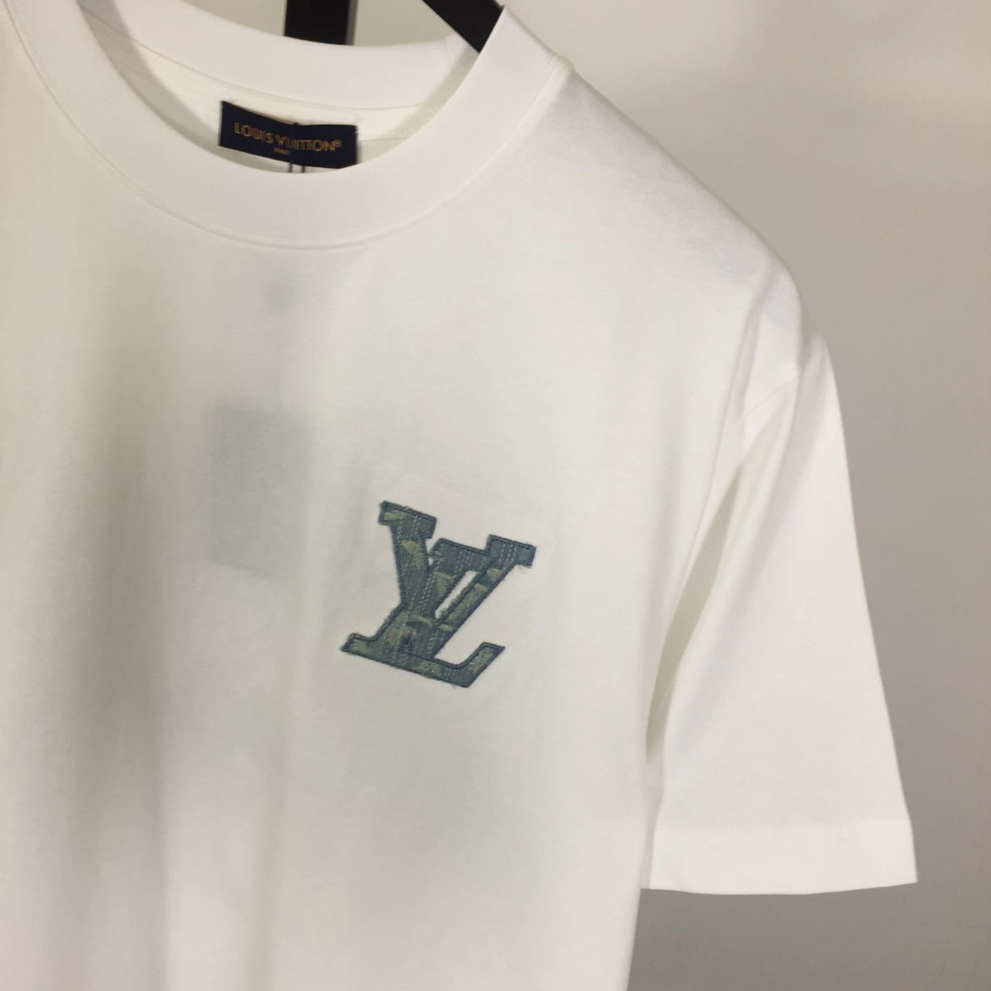 Louis Vuitton Cotton Embroidered Letter T-Shirt - DesignerGu