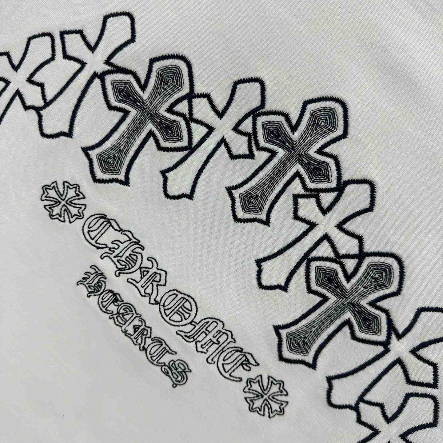 Chrome Hearts  Embroidered Sanskrit Cross T-Shirt 'White' - DesignerGu