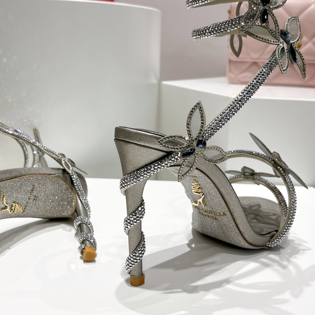 Rene Caovilla Embellished Margot Sandals - DesignerGu