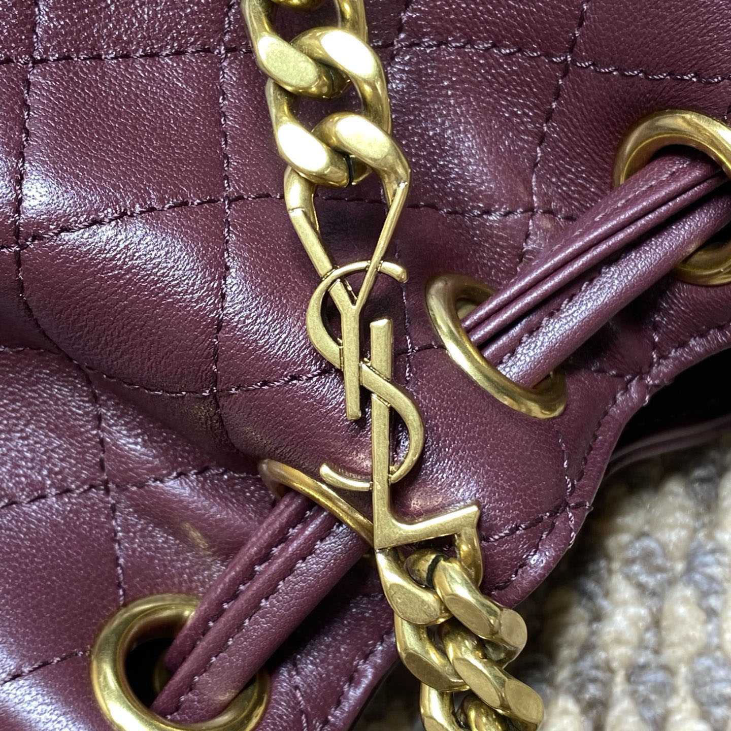 Saint Laurent Cassandre Quilted Leather Bucket Bag - DesignerGu