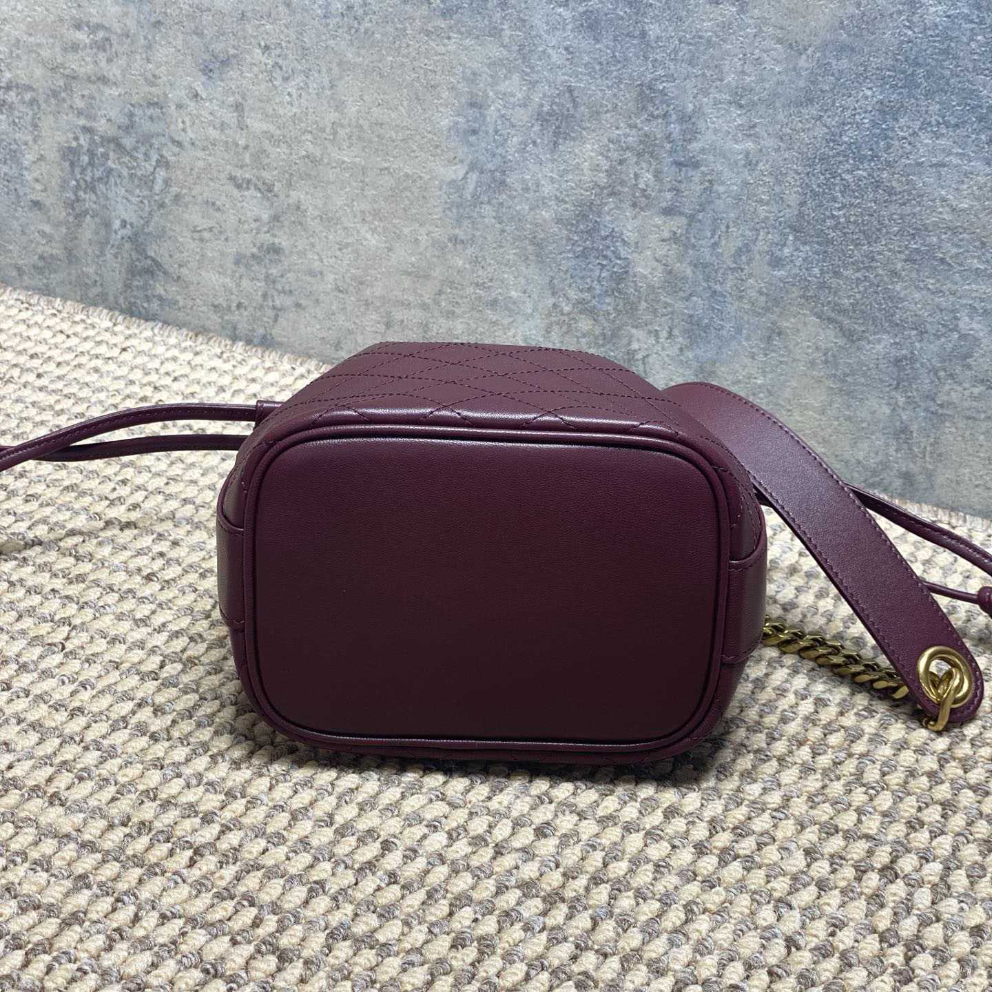 Saint Laurent Cassandre Quilted Leather Bucket Bag - DesignerGu