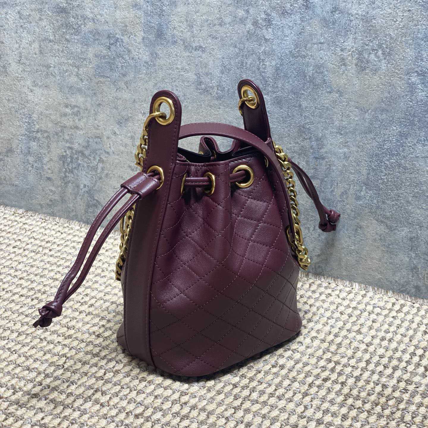 Saint Laurent Cassandre Quilted Leather Bucket Bag - DesignerGu