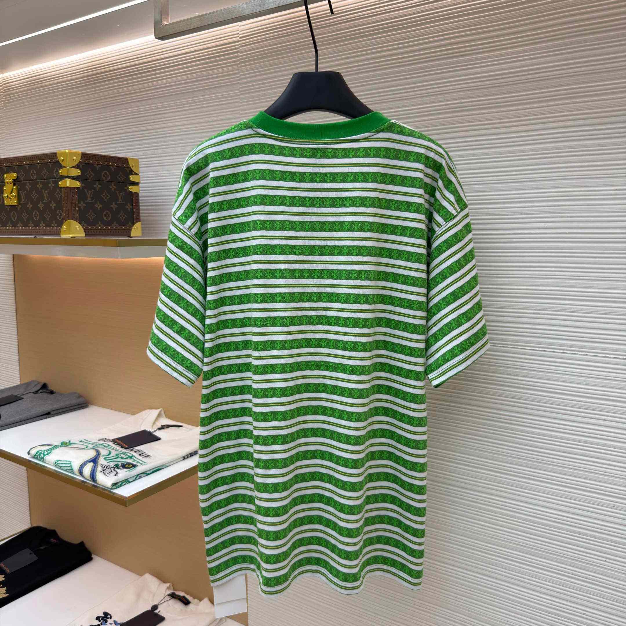 Chrome Hearts Stripe Logo Tee  - DesignerGu
