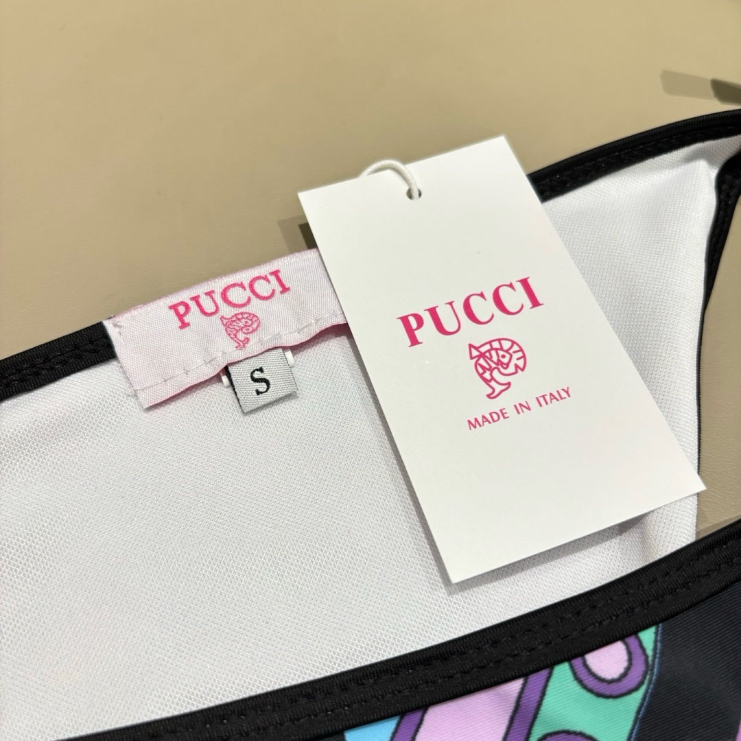 Pucci Iride-Print Bikini Top And Bikini Briefs - DesignerGu