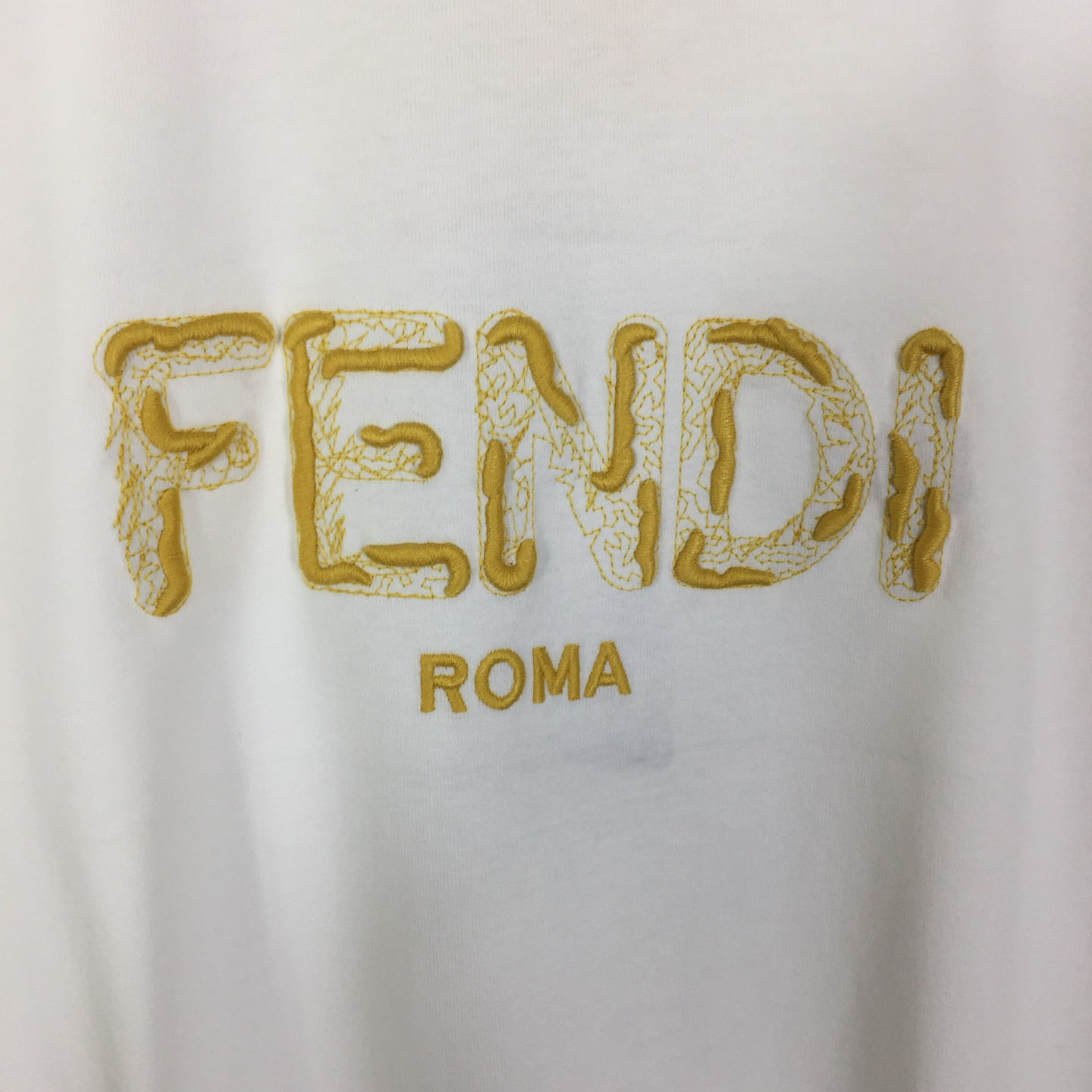 Fendi Logo-Print Cotton T-shirt - DesignerGu