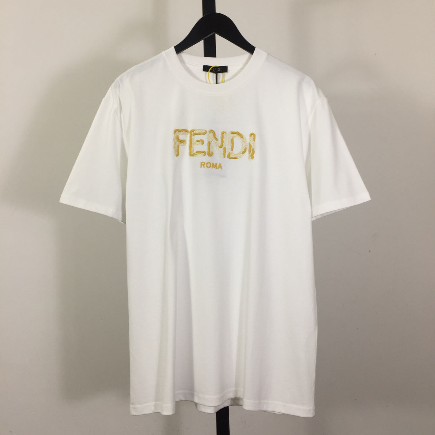 Fendi Logo-Print Cotton T-shirt - DesignerGu