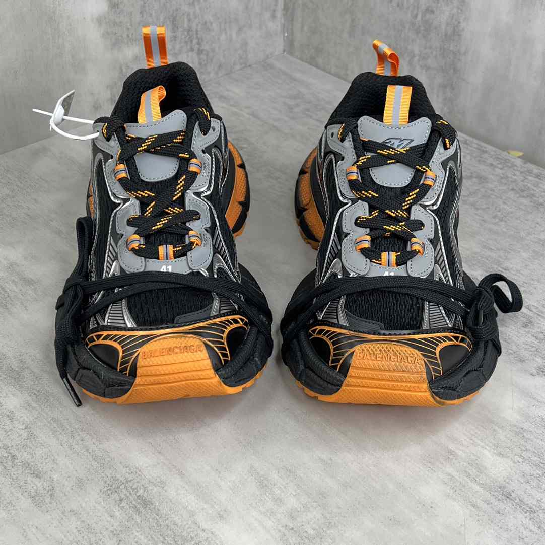 Balenciaga 3XL Distressed Mesh and Rubber Sneakers - DesignerGu