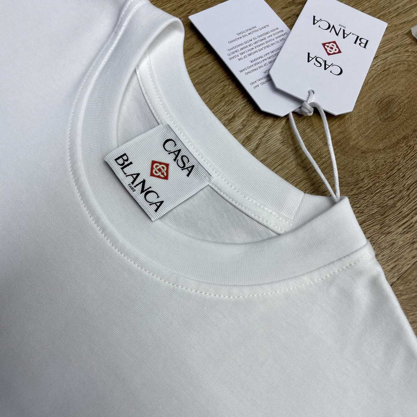 Casablanca White Sport Type Short Sleeve T‑Shirt C1170 - DesignerGu