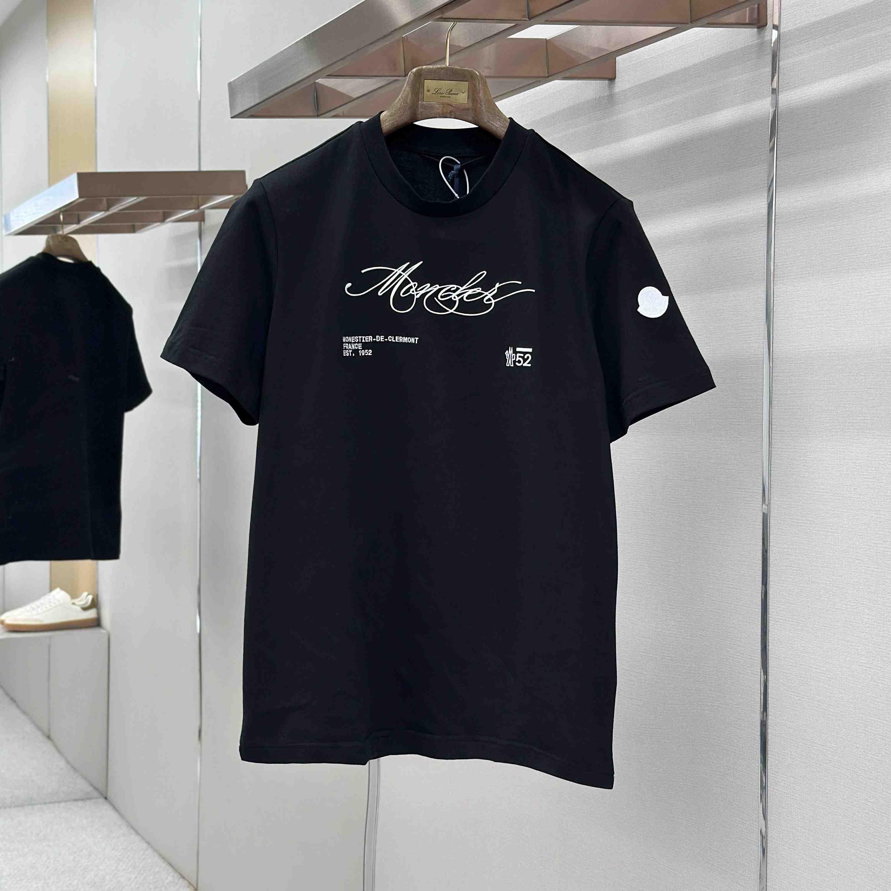 Moncler Script Logo Cotton T-shirt - DesignerGu