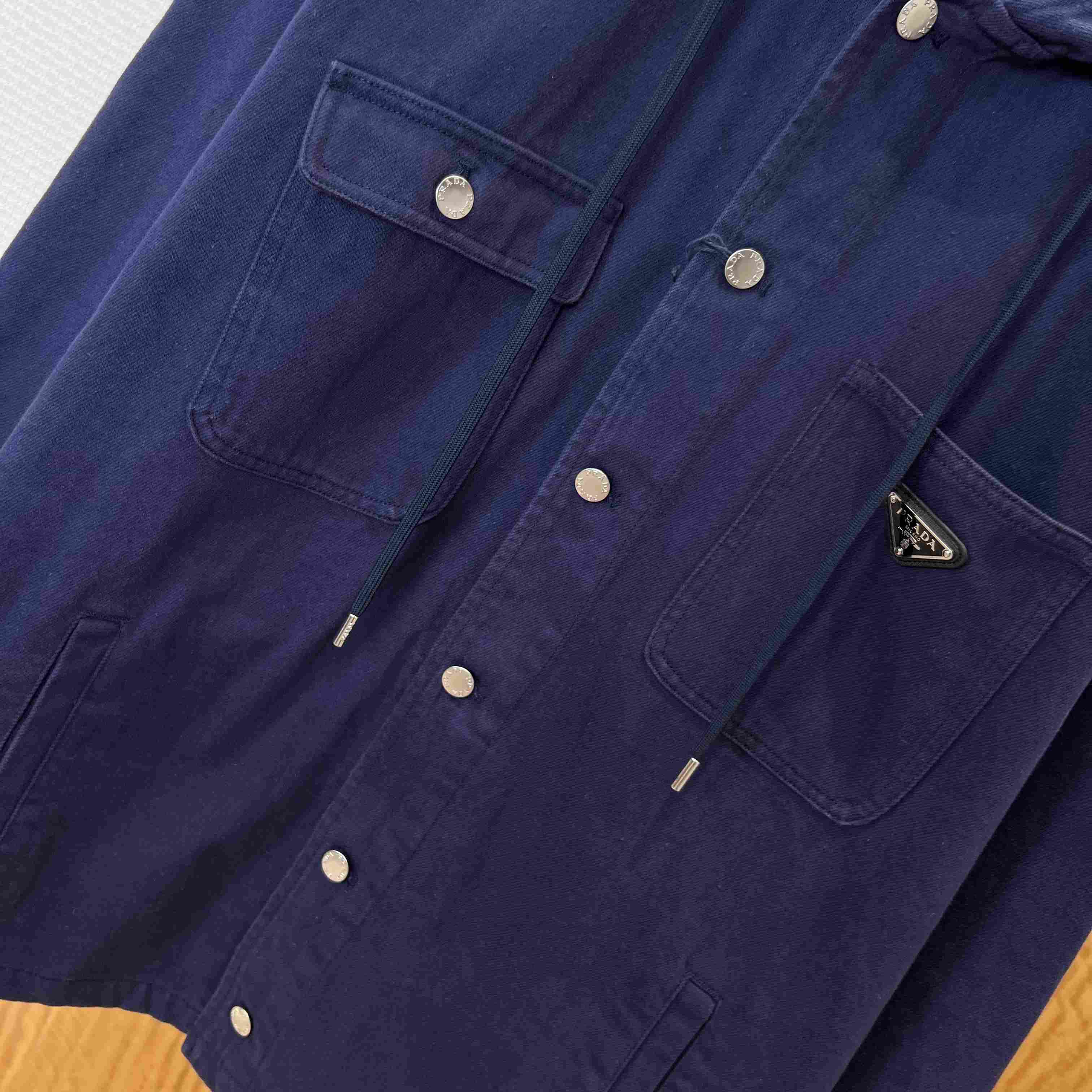 Prada enamel Triangle-Logo Shirt - DesignerGu