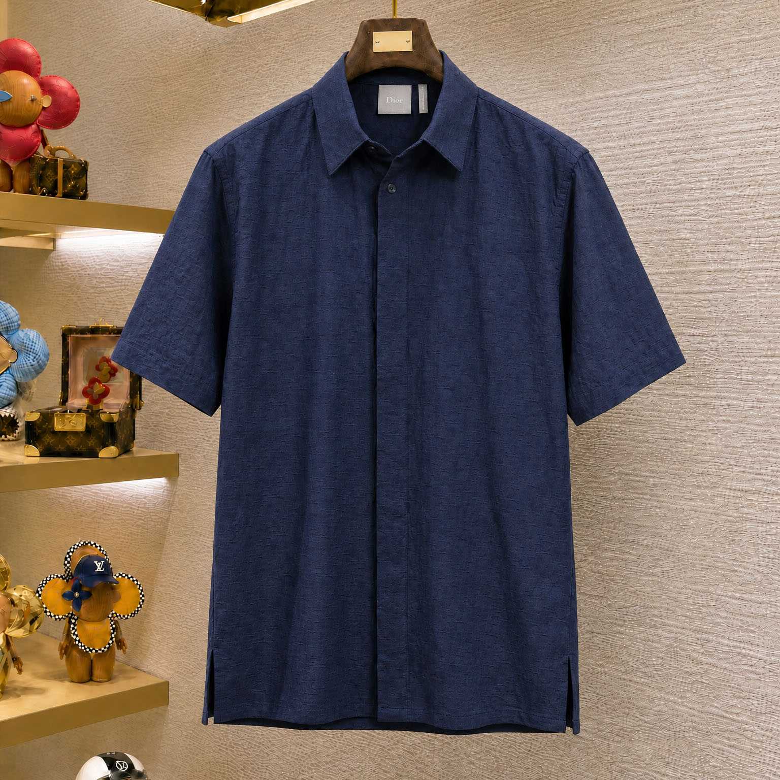 Dior Oblique Short-Sleeved Shirt - DesignerGu