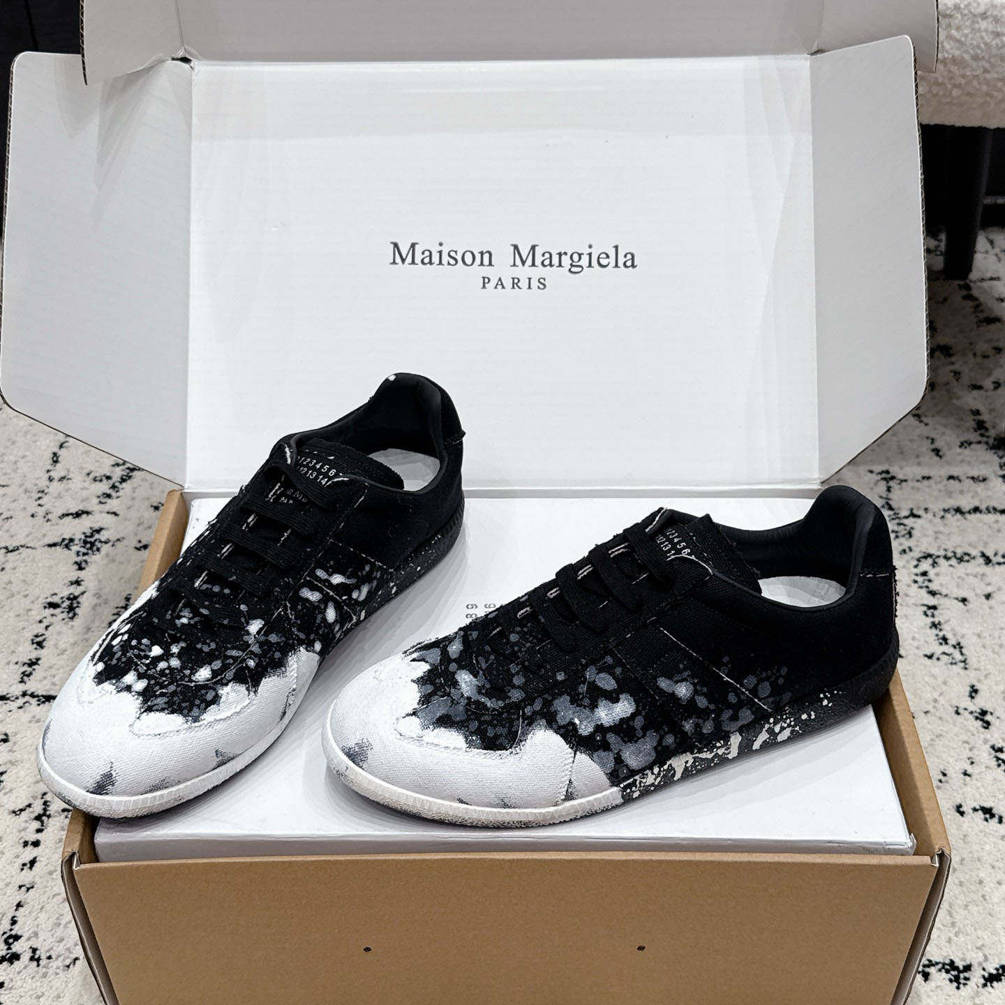 Maison Margiela Replica 'Paint Splatter - Black' - DesignerGu