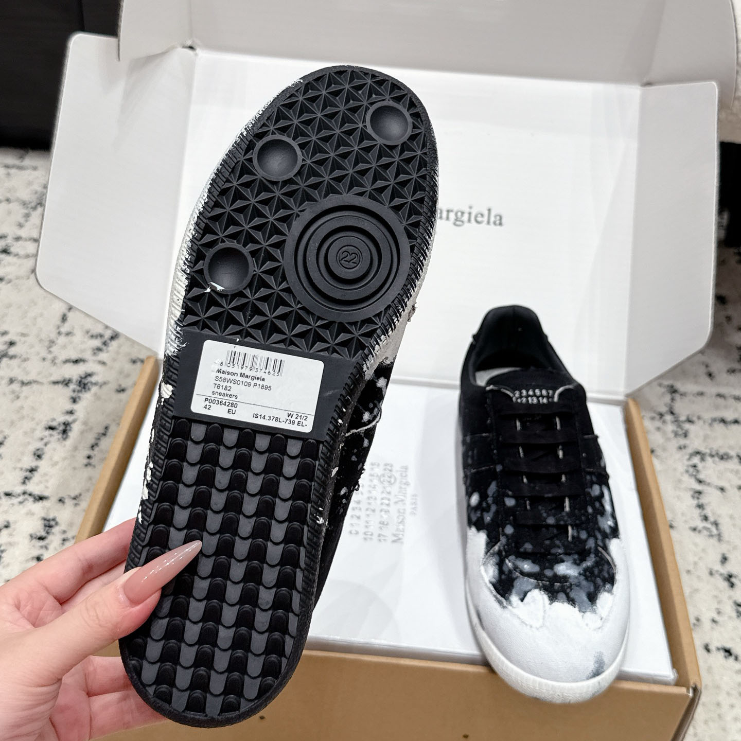 Maison Margiela Replica 'Paint Splatter - Black' - DesignerGu