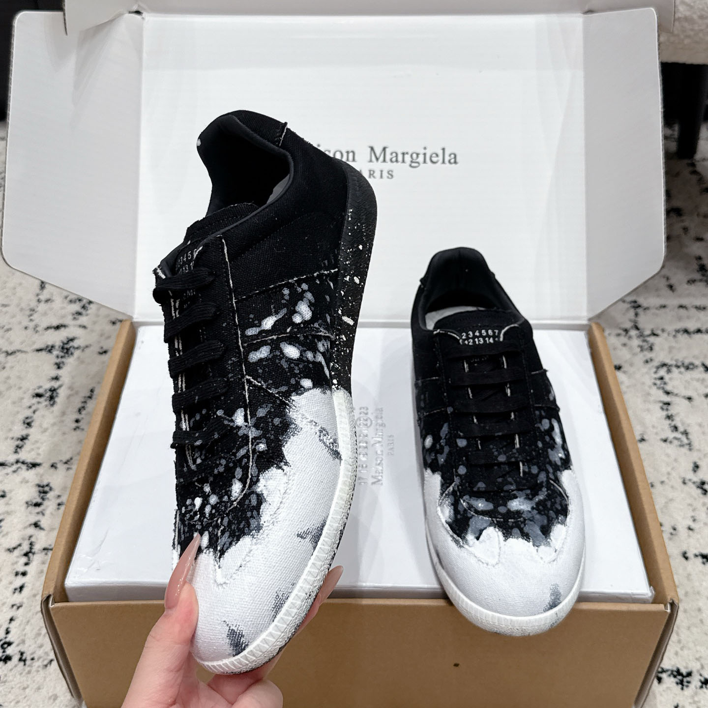 Maison Margiela Replica 'Paint Splatter - Black' - DesignerGu
