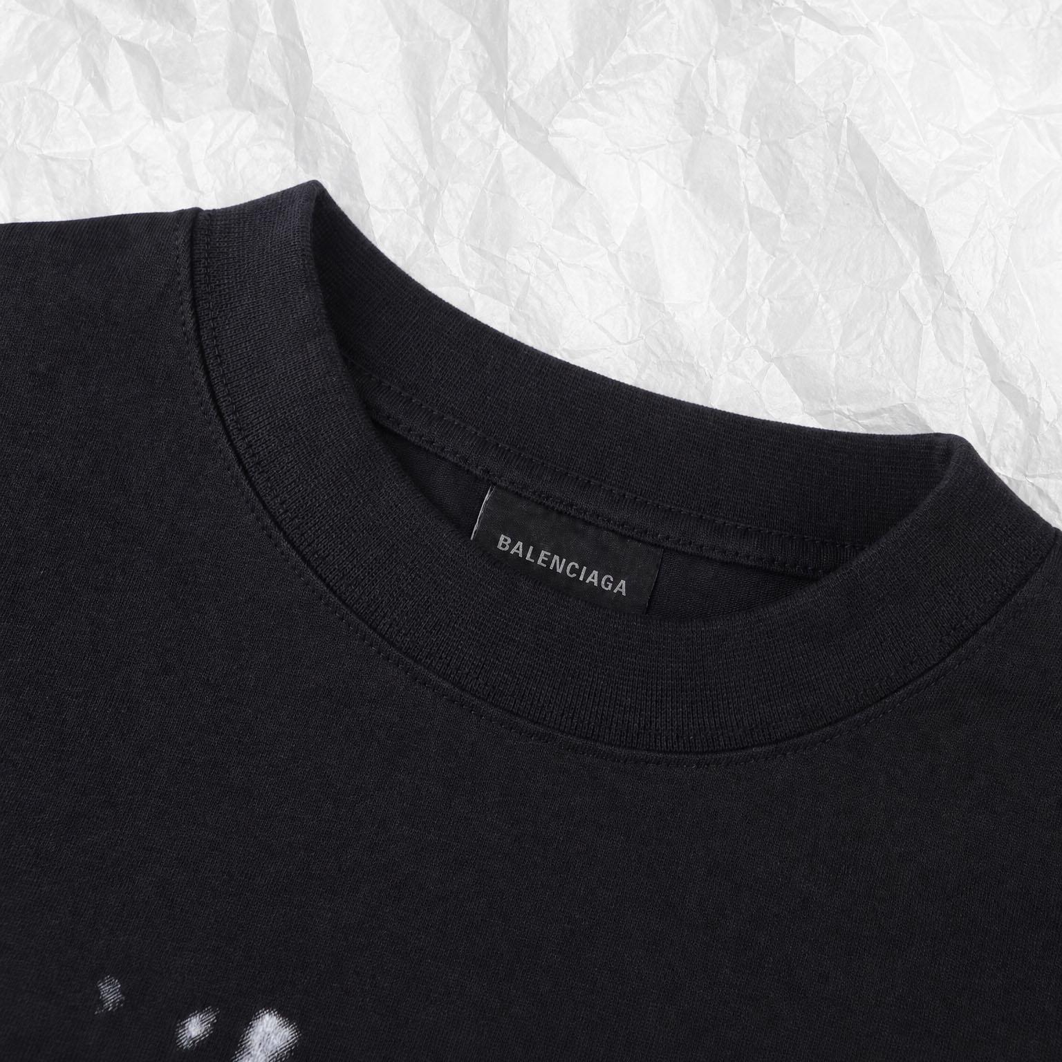 Balenciaga Logo Cotton T-shirt - DesignerGu