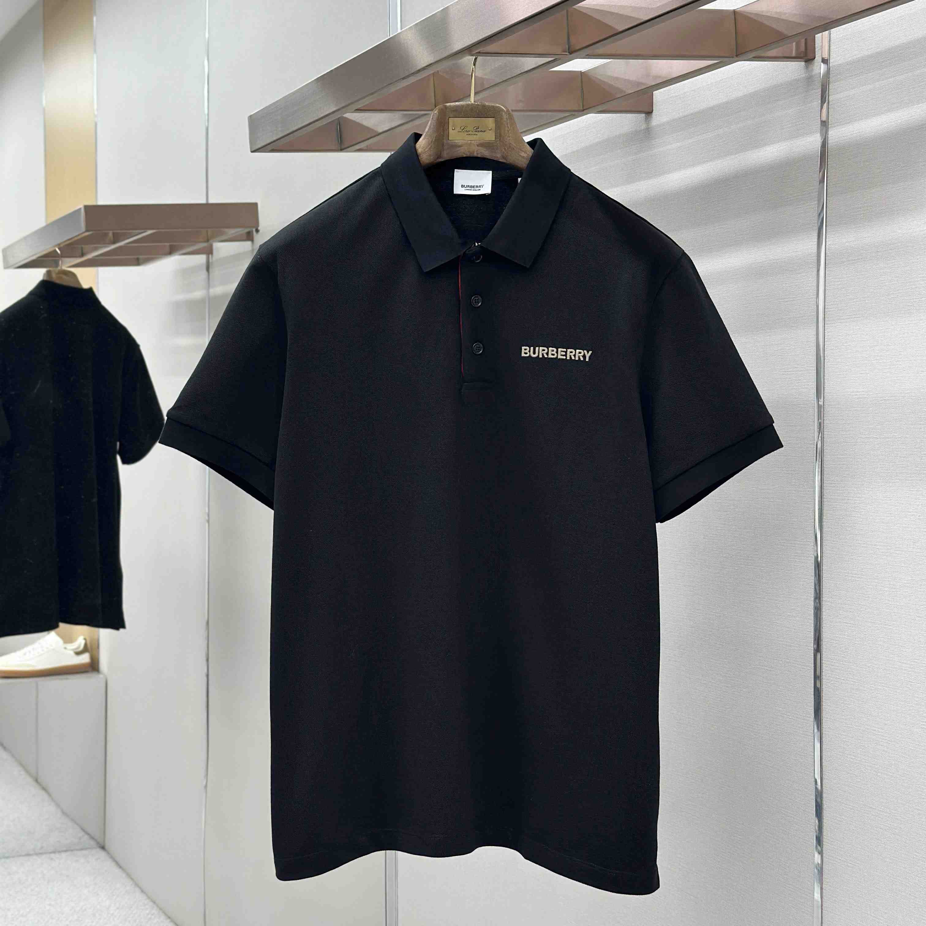 Burberry SS24 Logo Embroidered Polo Shirt - DesignerGu