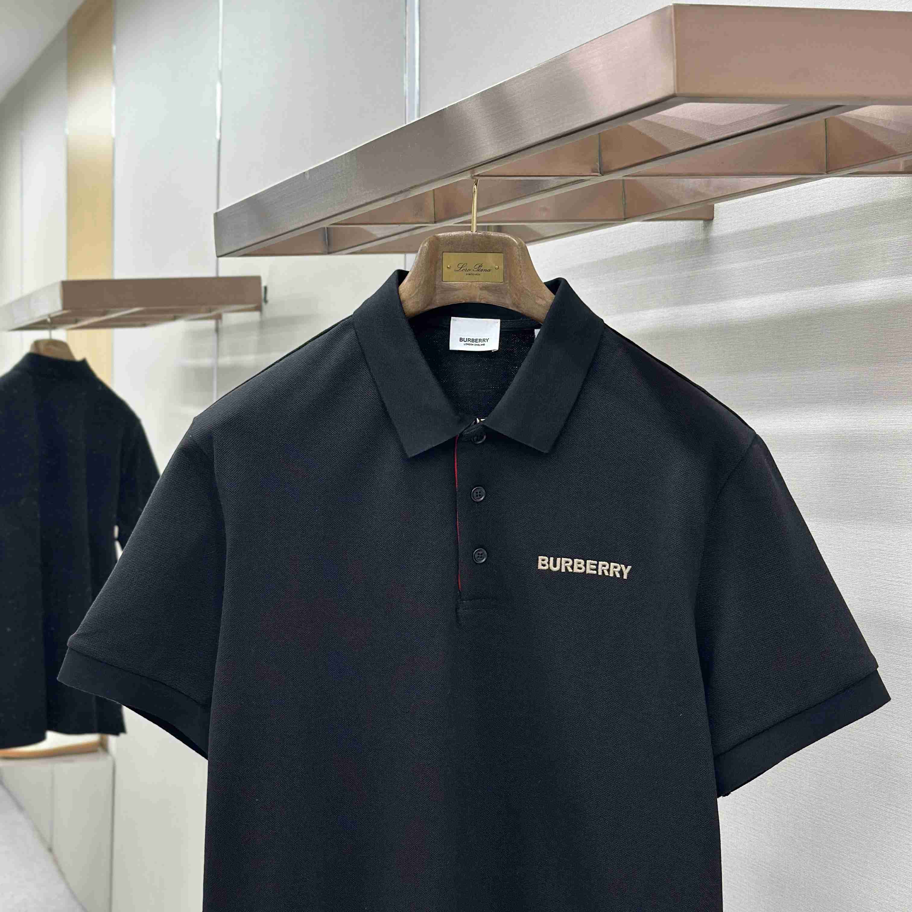 Burberry SS24 Logo Embroidered Polo Shirt - DesignerGu